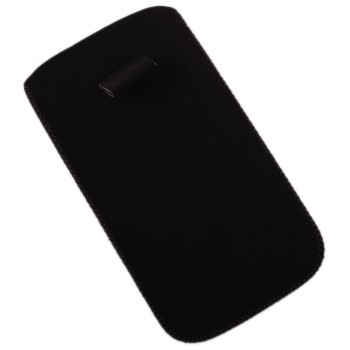 Калъф за телефон iPHONE 5, изработен от мек велур, декориран с пеперуди - черен