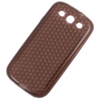Калъф за телефон Samsung Galaxy 3, изработен от здрав и устойчив силикон - черен