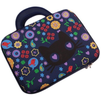 Чанта за лаптоп 12 инча, текстил с цветна щампа