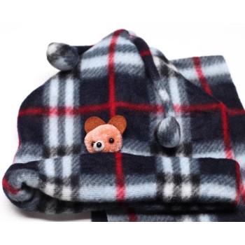 Комплект от полар - шапка, шал и ръкавички
