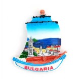 Декоративна фигурка с магнит във формата на корабче - България