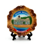 Сувенирна релефна чиния - хотел на Слънчев бряг