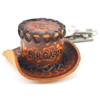 Сувенирен ключодържател - шапка с надпис България