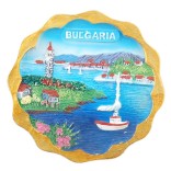 Магнитна релефна фигурка - морски мотиви - лодки и фар, България