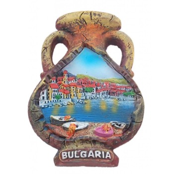 Магнитна релефна фигурка във формата на делва - морски изглед, България