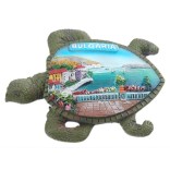Релефна фигурка с магнит във формата на костенурка - морски мотиви - тераса с изглед, България