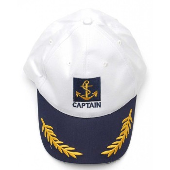 Лятна капитанска шапка с бродерия