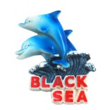 Магнитна релефна фигурка във формата на два делфина - Черно море