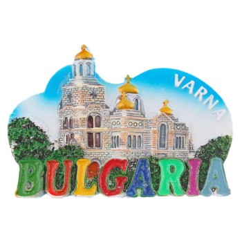 Декоративна фигурка с магнит - катедралата във Варна