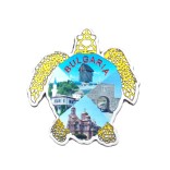 Сувенирна магнитна пластинка във формата на костенурка - Варна, Балчик, Несебър, Калиакра
