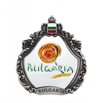 Декоративна метална фигурка с магнит - цвете, България