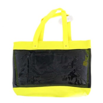 Комплектът включва - цветна плажна чанта и малка чанта без дръжки