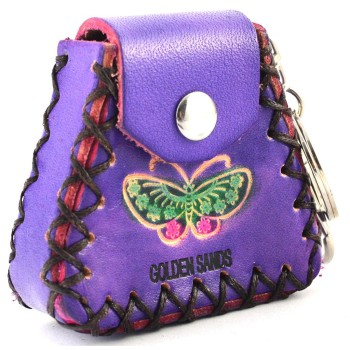 Сувенирен ключодържател - портмоне с пеперуда