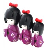 Комплект от 3бр цветни кукли - гейши