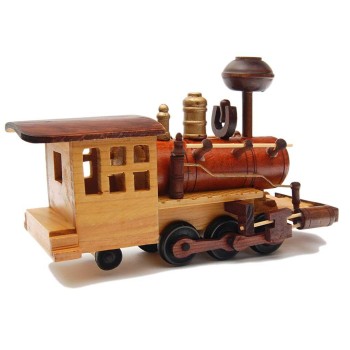 Сувенир от дърво - локомотив, ръчна изработка