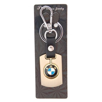 Ключодържател, изработен от кожа с метална пластина - BMW