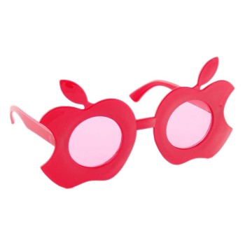 Малки карнавални очила във формата на отхапани ябълки