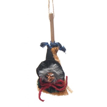 Сувенирна метличка с декоративна глава на Баба Яга