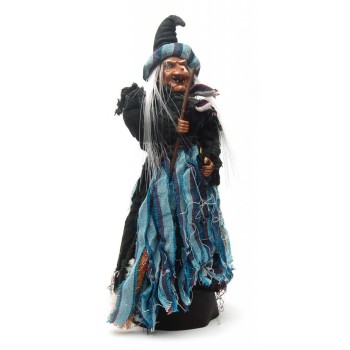 Сувенирна кукла - Баба Яга с метла