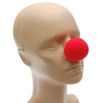 Парти артикул - клоунски нос, изработен от донапрен