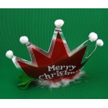 Коледна диадема - корона с надпис Весела Коледа