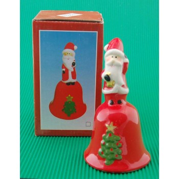 Декоративна камбанка с дръжка във формата на Дядо Коледа