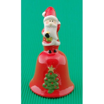 Декоративна камбанка с дръжка във формата на Дядо Коледа