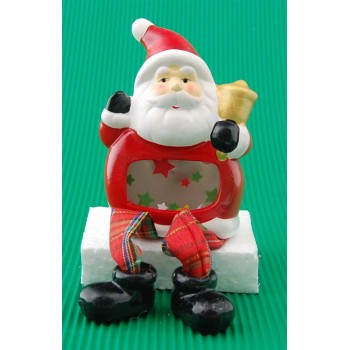 Декоративна фигурка - Дядо Коледа със светещ корем