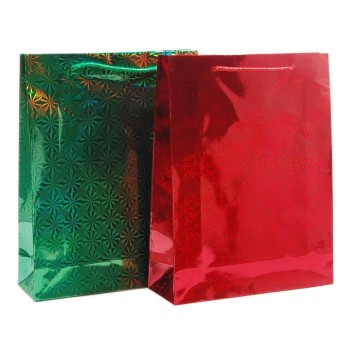 Цветна подаръчна торбичка, изработена от картон