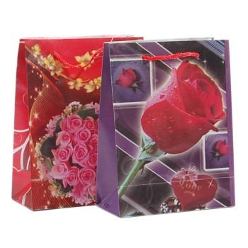 Цветна подаръчна торбичка - цветя