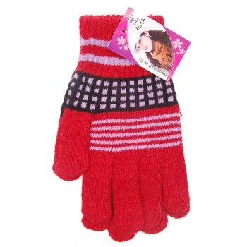 Плетени дамски ръкавици с еластичен маншет