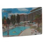 Магнитна пластинка с холограмни изображения - хотел в Албена и сърфисти