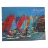 Магнитна пластинка с холограмни изображения - хотел на Златни пясъци и сърфисти