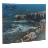 Магнитна пластинка с холограмни изображения - каменен бряг в Созопол и два делфина