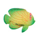 Сувенирна магнитна фигурка с брокат във формата на риба с надпис България