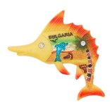 Сувенирна магнитна фигурка във формата на риба - морски мотиви и палма