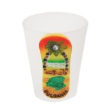 Сувенирна чаша за шот с фигурка - джапанка с морски мотиви и надпис България