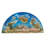 Сувенирна релефна магнитна пластинка във формата на полусфера - забележителности по Българското Черноморие