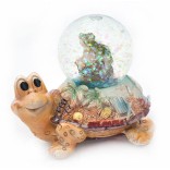 Сувенирно преспапие - жабка върху костенурка