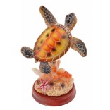 Сувенирна фигурка - костенурка върху корал