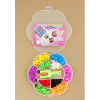 Комплект ластици за направата на гривни - разноцветни