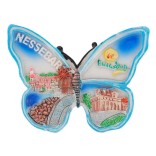 Сувенирна магнитна фигурка във формата на пеперуда - забележителности в Несебър
