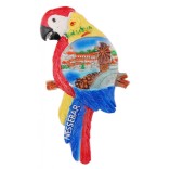 Сувенирна магнитна фигурка във формата на папагал - старата мелница в Несебър