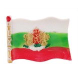 Сувенирна магнитна фигурка - българския трикольор с герб