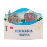 Сувенирна магнитна фигурка във формата на писмо - забележителности във Варна - Аз ♥ България, Варна