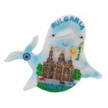 Сувенирна магнитна фигурка във формата на делфин - катедралата във Варна