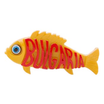 Цветна магнитна фигурка - риба с напдис България