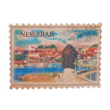 Сувенирна магнитна фигурка във формата на пощенска марка - провлака в Несебър