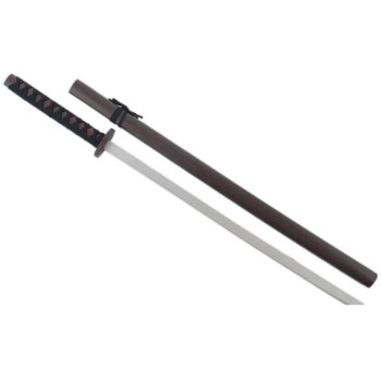 Сувенирен самурайски меч с кания - кафяв