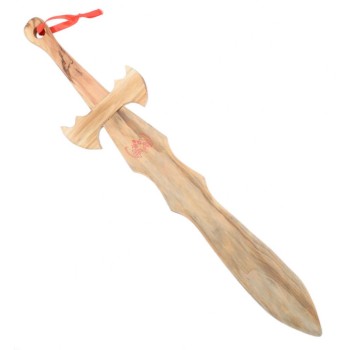 Сувенирен  меч, изработен изцяло от дърво 